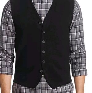 BLOOMINGDALES 100% MERINO WOOL BLACK CARDIGAN SWEA